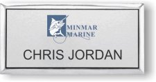 (image for) Ocean Beach Marine Minmar Logo Silver Executive Badge