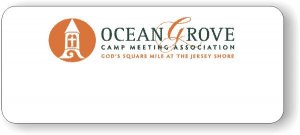 (image for) Ocean Grove Camp Meeting Assoc. Logo Only White Badge