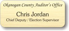 (image for) Okanogan County Auditor Gold Badge