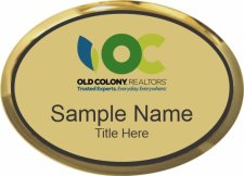 (image for) Old Colony Realtors Executive Oval Gold Badge