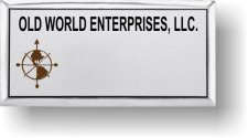 (image for) Old World Enterprises Silver Executive Badge Logo Only