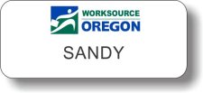 (image for) Worksource Oregon White Badge