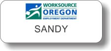 (image for) Oregon Employment Department White Badge