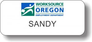 (image for) Oregon Employment Department White Badge