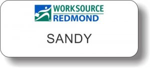 (image for) Worksource Redmond White Badge