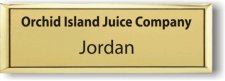 (image for) Orchid Island Juice Company Small Executive Gold Badge