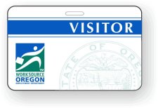 (image for) Worksource Oregon Visitor Photo ID Style Badge