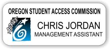 (image for) Oregon Student Access Commission White Badge