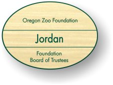 (image for) Oregon Zoo Foundation Gold Oval Badge