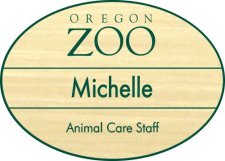 (image for) Oregon Zoo Gold Oval Badge