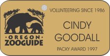 (image for) Oregon Zoo Guide Gold Badge