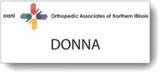 (image for) Orthopedic Assoc of Northern IL White Badge
