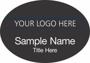 (image for) Custom Logo Black Oval Badge