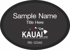 (image for) Keller Williams Kauai Oval Executive Black Badge with Black Insert