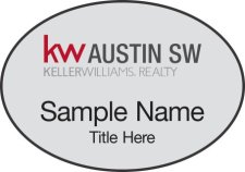 (image for) Keller Williams Austin SW Silver Oval Badge