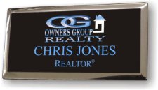 (image for) Owners Group Realty Executive Black Silver Framed Badge