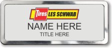 (image for) Les Schwab Tire Center Silver Prestige Polished Badge