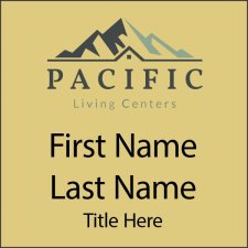 (image for) Pacific Living Centers Square Gold Badge