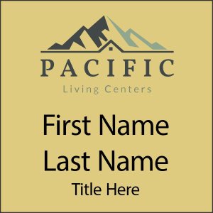 (image for) Pacific Living Centers Square Gold Badge