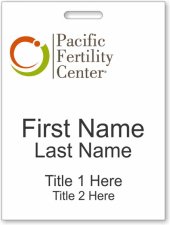 (image for) Pacific Fertility Center White Badge