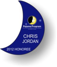 (image for) Pajama Program Shaped Badge
