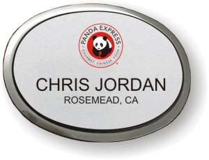 (image for) Panda Express Executive Oval Silver Badge