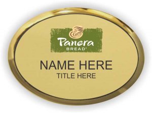 (image for) Panera Bread Oval Executive Gold Badge