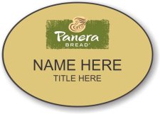 (image for) Panera Bread Oval Gold Badge