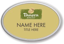 (image for) Panera Bread Oval Gold Pebbled Frame Prestige Badge