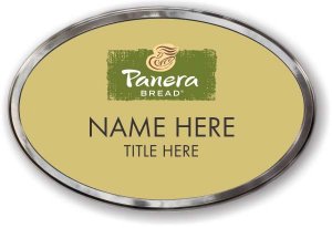 (image for) Panera Bread Oval Gold Polished Frame Prestige Badge