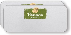 (image for) Panera Bread Silver Logo Only Badge - Pack of 25