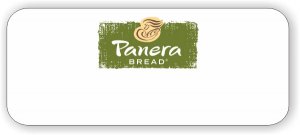 (image for) Panera Bread White Logo Only Badge