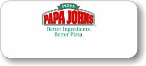 (image for) Papa John\'s White Badge Logo Only