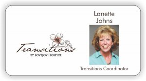 (image for) Paradux Media Group (Lovejoy Hospice Transitions) White Photo ID Badge