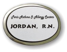 (image for) Paris Asthma & Allergy Centers Executive Oval Silver Badge