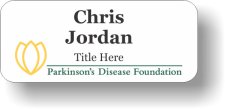 (image for) Parkinson's Disease Foundation White Badge