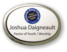 (image for) Parkside Bible Church Executive Oval Silver