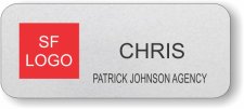 (image for) Patrick Johnson SF Agency 2 Line Silver Badge