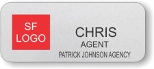 (image for) Patrick Johnson SF Agency 3 Line Silver Badge