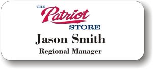 (image for) Patriot Store White Badge