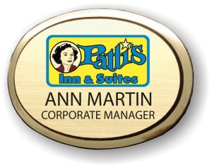 (image for) Patti\'s Inn and Suites Executive Oval Gold Badge