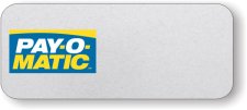 (image for) Pay-O-Matic Silver Logo Only Badge