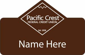 (image for) Pacific Crest FCU Shaped Badge