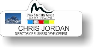 (image for) Peak Specialty Group White Shaped Badge