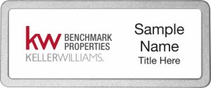 (image for) Keller Williams Benchmark Properties Pebbled Prestige White Badge