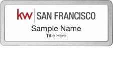 (image for) Keller Williams San Francisco Pebbled Prestige White Badge