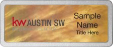 (image for) Keller Williams Austin SW Gold Mother of Pearl Pebbled badge