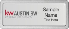 (image for) Keller Williams Austin SW Pebbled Prestige Silver Badge