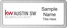 (image for) Keller Williams Austin SW Pebbled Prestige White Badge