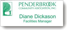 (image for) Penderbrook Comm. Assoc. White Badge